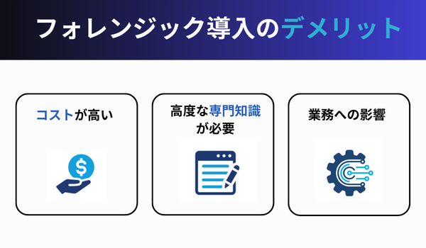 フォレンジックデメリット